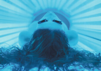 Woman on Tanning Bed