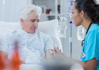 senior patient in hospital